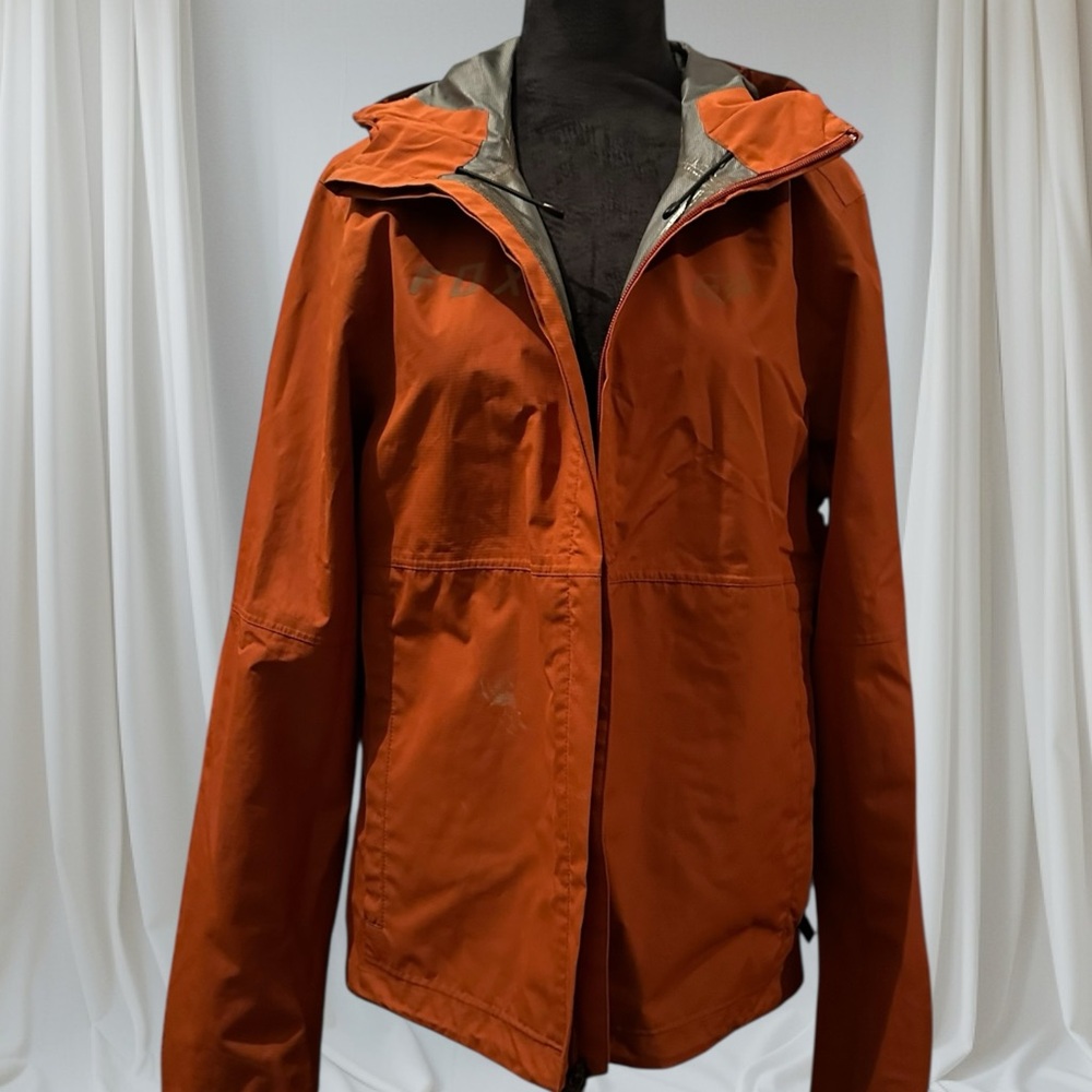 Fox Racing Moto Ranger Packable Rain Jacket - Small Orange Rust - Picture 4 of 8
